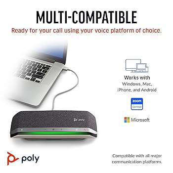 Amazon.com: Poly Sync 40 Smart Speakerphone (Plantronics
